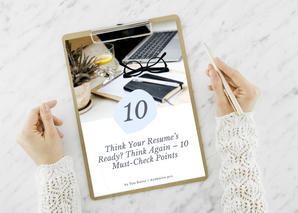 Free Resume Checklist – Make Your CV Stand Out